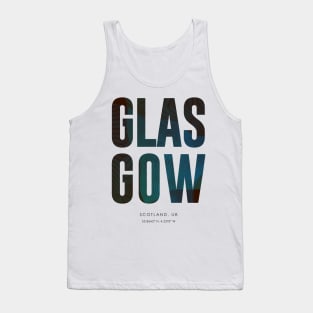 Glasgow City typography Tank Top